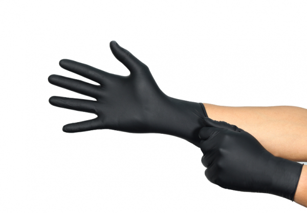 ANSELL-Nitril-Handschuhe, Puderfrei, Beidhndig tragbar, Wandstrke: 0,12 mm, Lnge: 245 mm, schwarzem Nitril