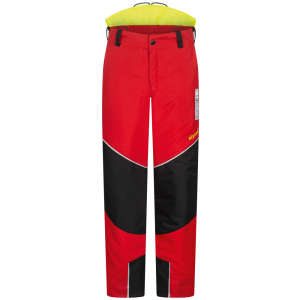 F-ELYSEE-Schnittschutzbundhose, *DOUGLASIE*, rot/schwarz/gelb
