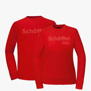 SCHFFEL-Sweatshirt aus BIO-Baumwolle, Rot