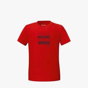 SCHFFEL-T-Shirt aus BIO-Baumwolle,  Rot
