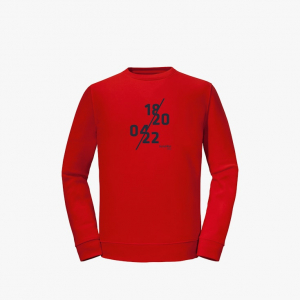 SCHFFEL-Sweatshirt aus BIO-Baumwolle, Rot
