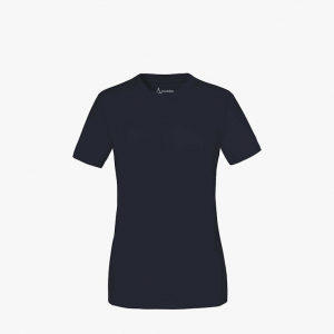 SCHFFEL-Damen-T-Shirt aus BIO-Baumwolle, Dunkelblau